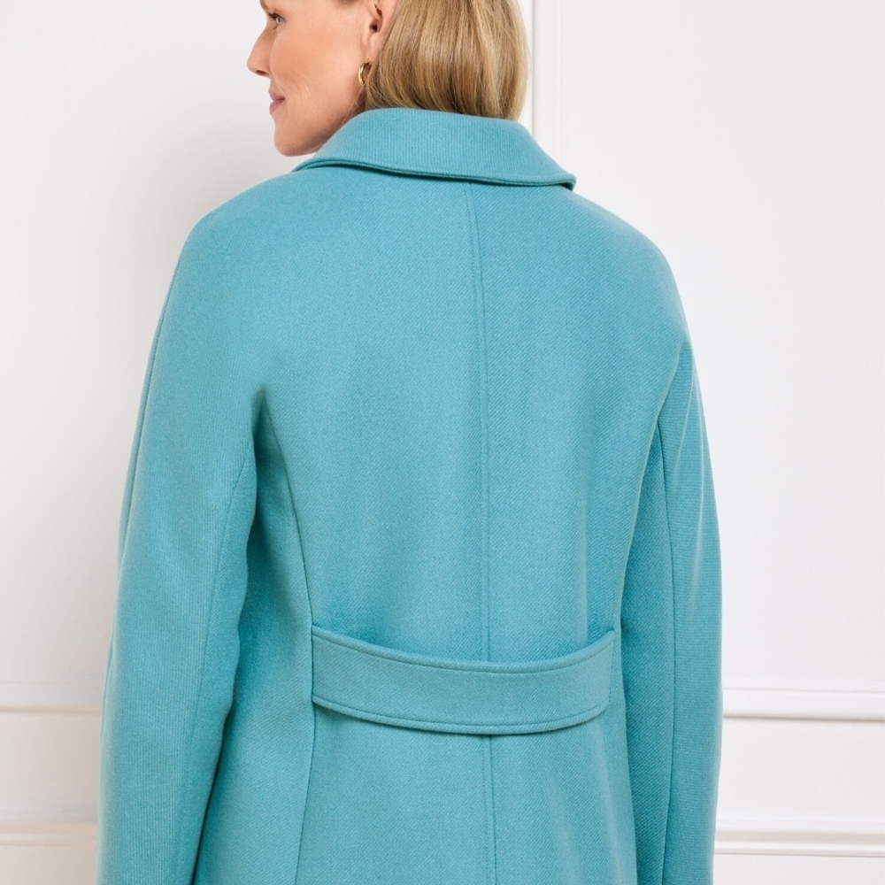 Talbots Women's Blue Pea Coat - new never worn! - Picture 2 of 6